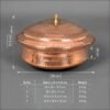 Copper cooking Pot (Lagan) with Lid large