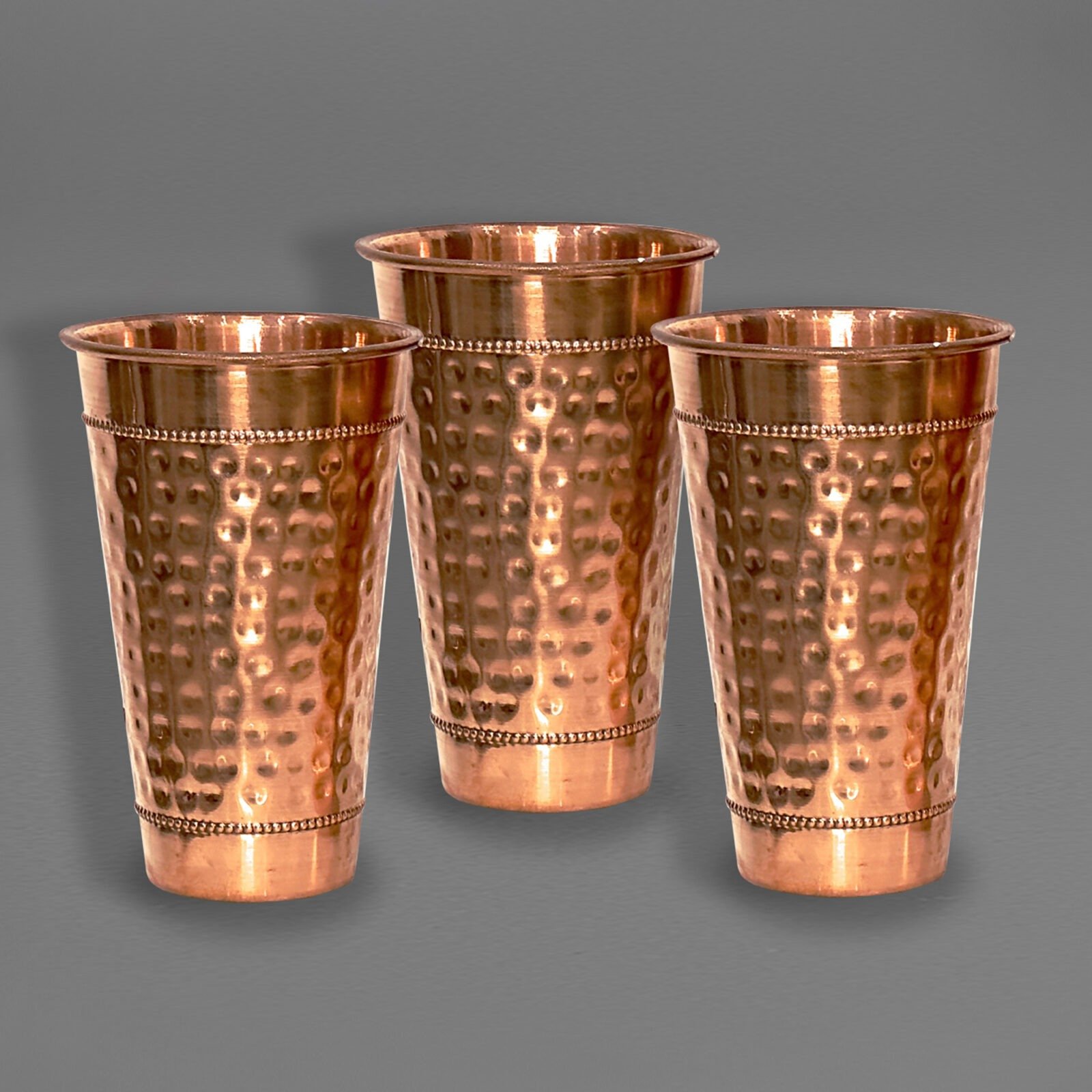 Hammered Pure Copper Classic Tumbler 2