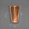 Hammered Pure Copper Classic Tumbler large