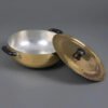 Handcrafted Brass Kadhai with lid 2