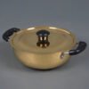 Handcrafted Brass Kadhai with lid 3