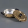 Handcrafted Brass Kadhai with lid 4