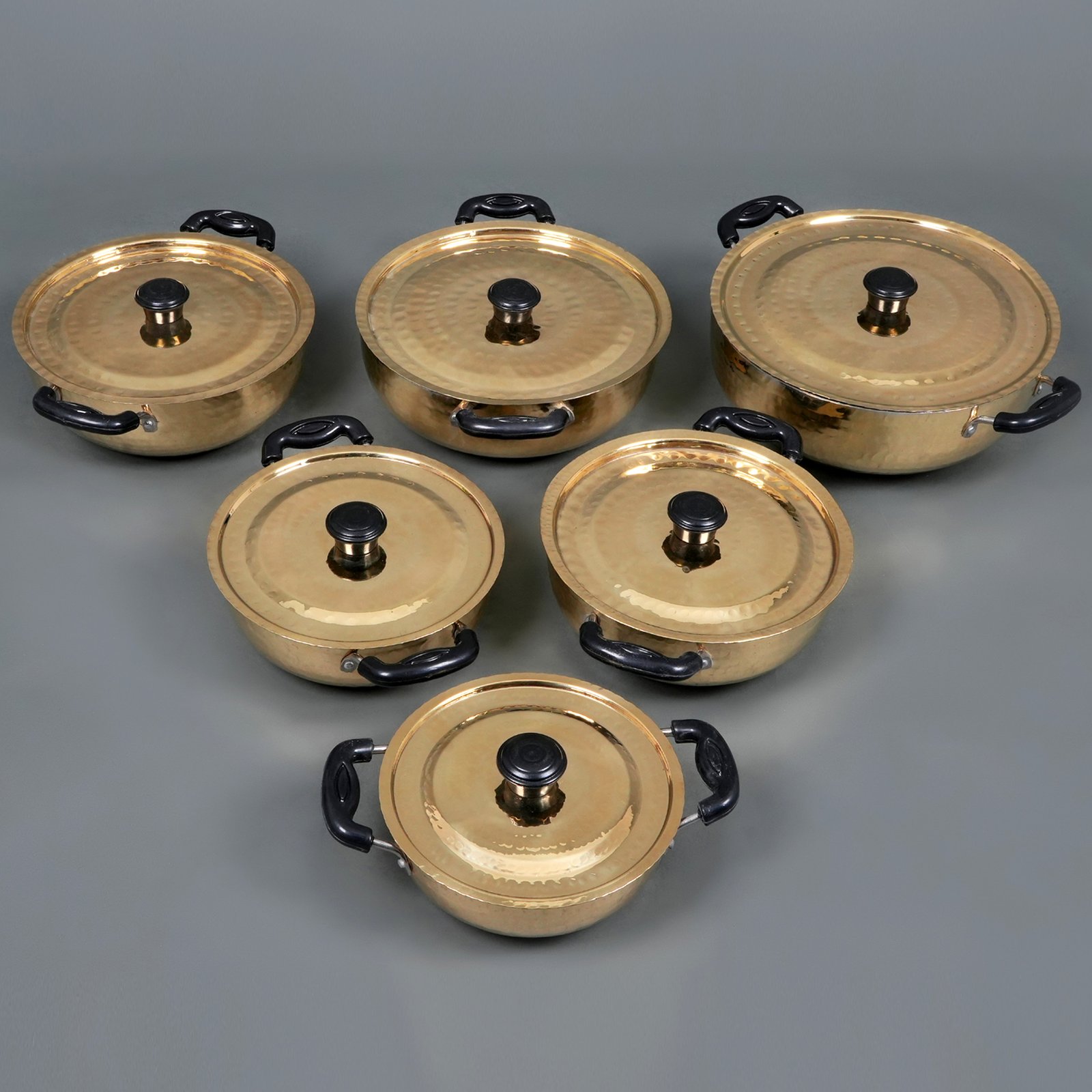 Handcrafted Brass Kadhai with lid 5 Handcrafted Brass Kadhai with lid 5