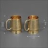 Brass Engraved Mule Mug (Set of 2) large