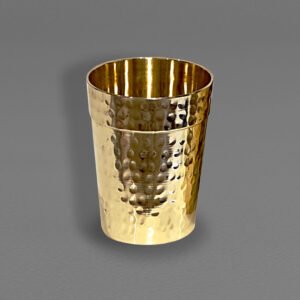 Mini Brass Hammered Tumbler (Small) 1