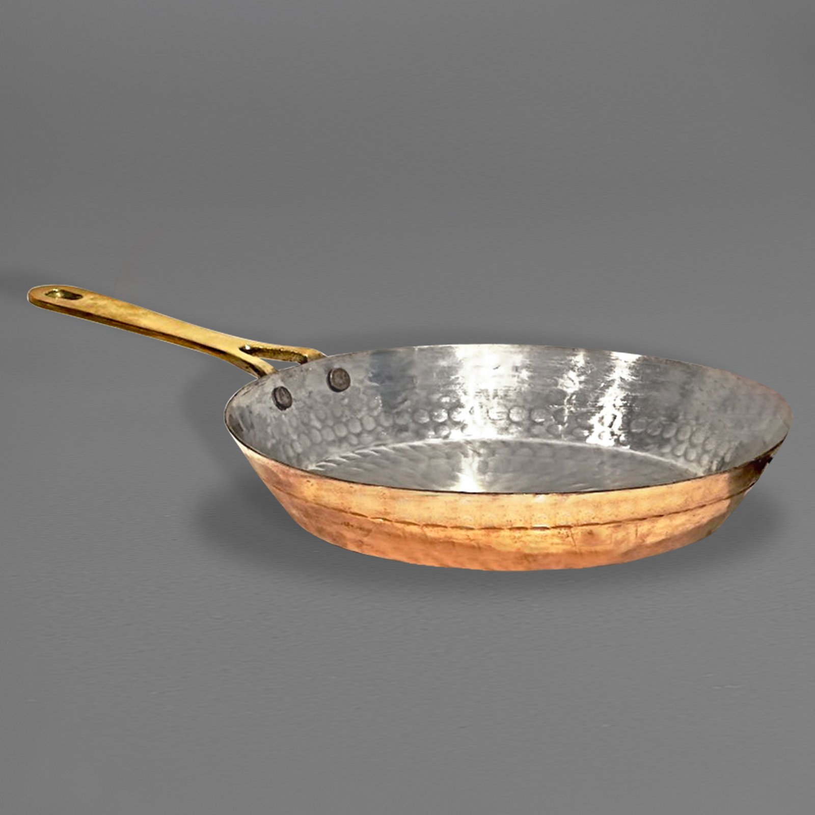 Copper FryPan with Brass handle Copper FryPan with Brass handle