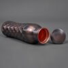 Antique Diamond Flat Lid Curved Copper Bottle 2