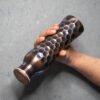 Antique Diamond Flat Lid Curved Copper Bottle - Image 3