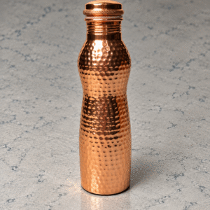 Curve Hammered Copper Bottle