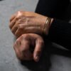 Brass Engraved Copper Magnetic Bracelet - Image 2