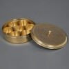 Hand Crafted Engraved Brass Spice box ( Masala Daani ) 2
