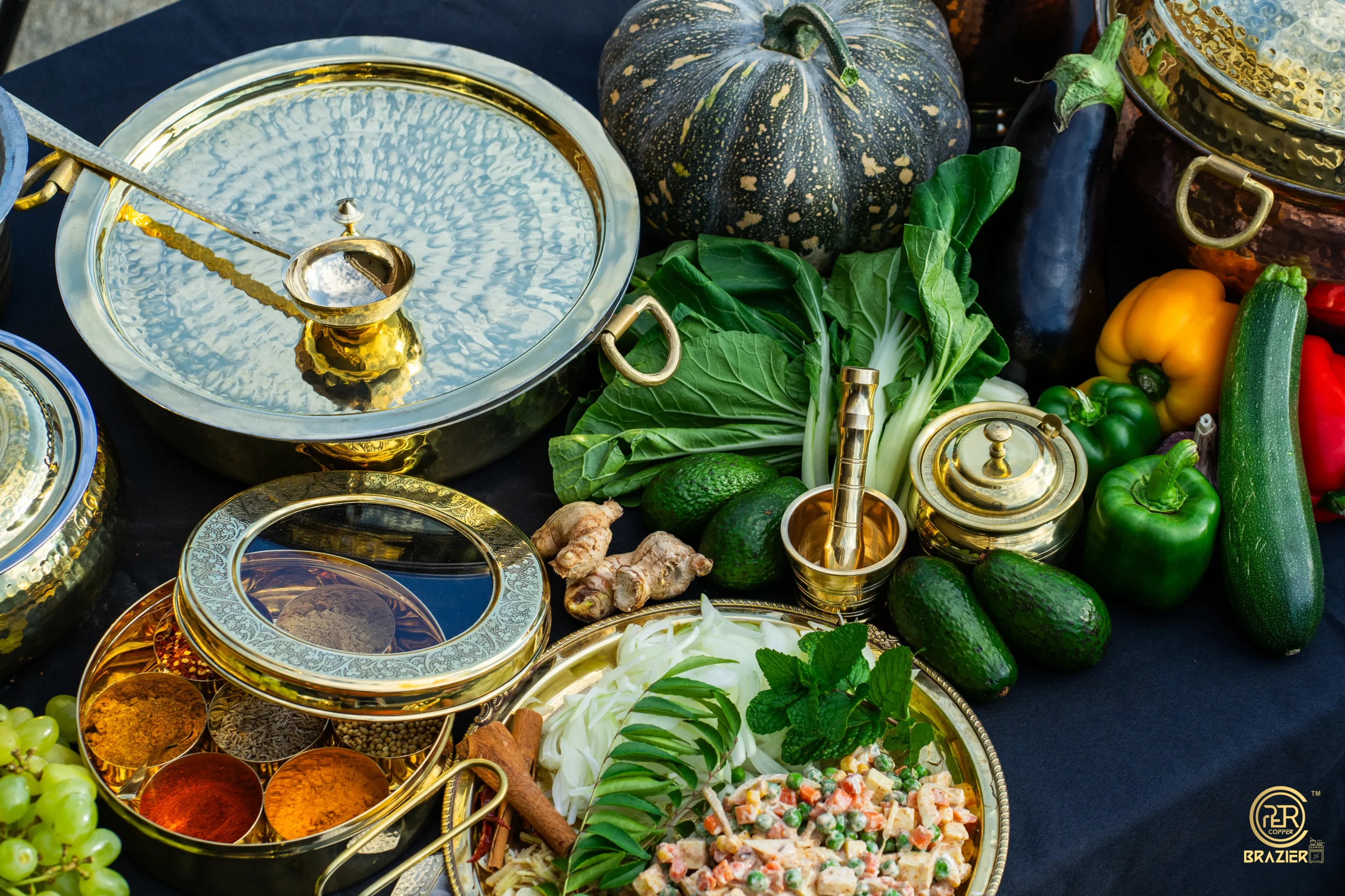 Brass and Copper Cookware
