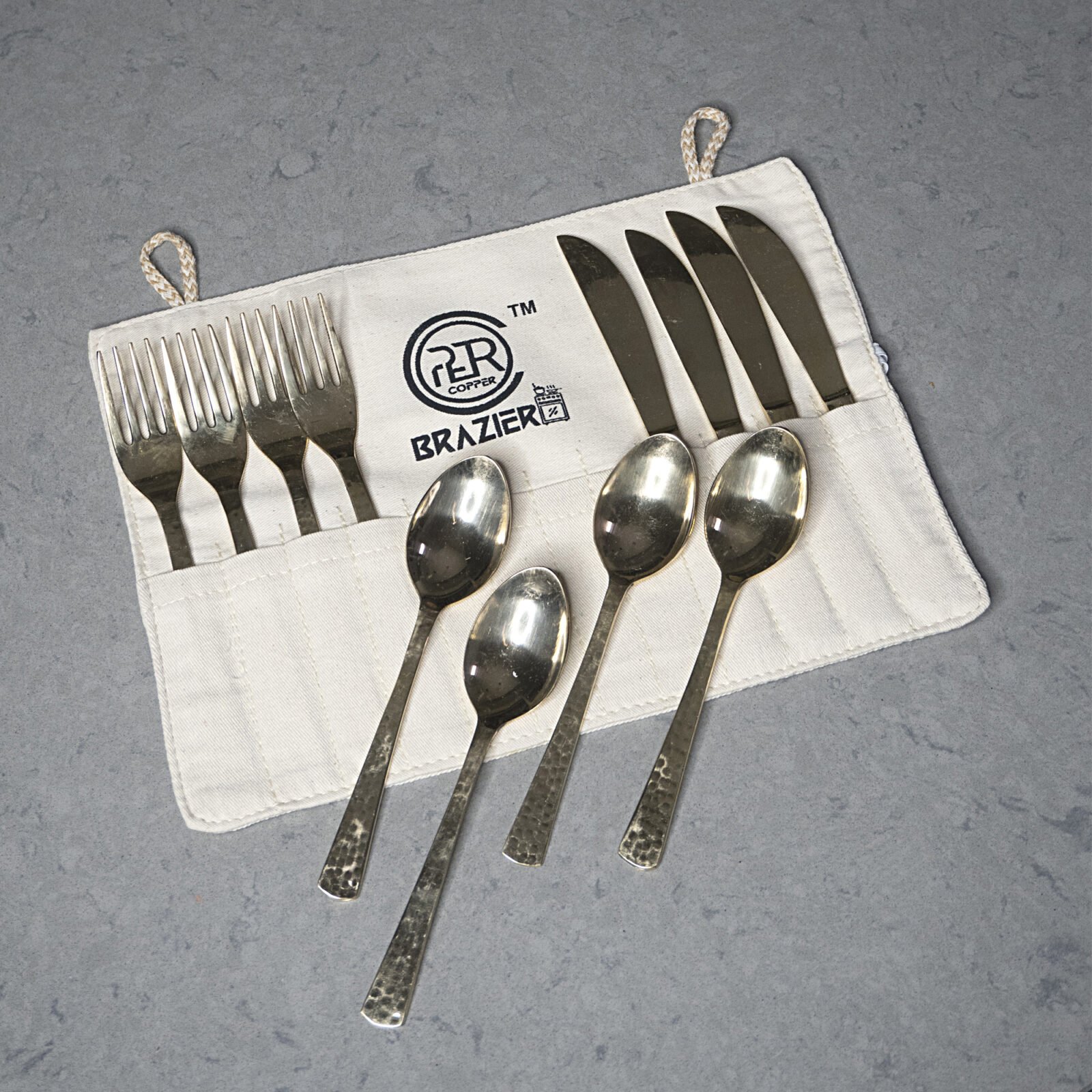 Premium Handcrafted Brass Cutlery Set