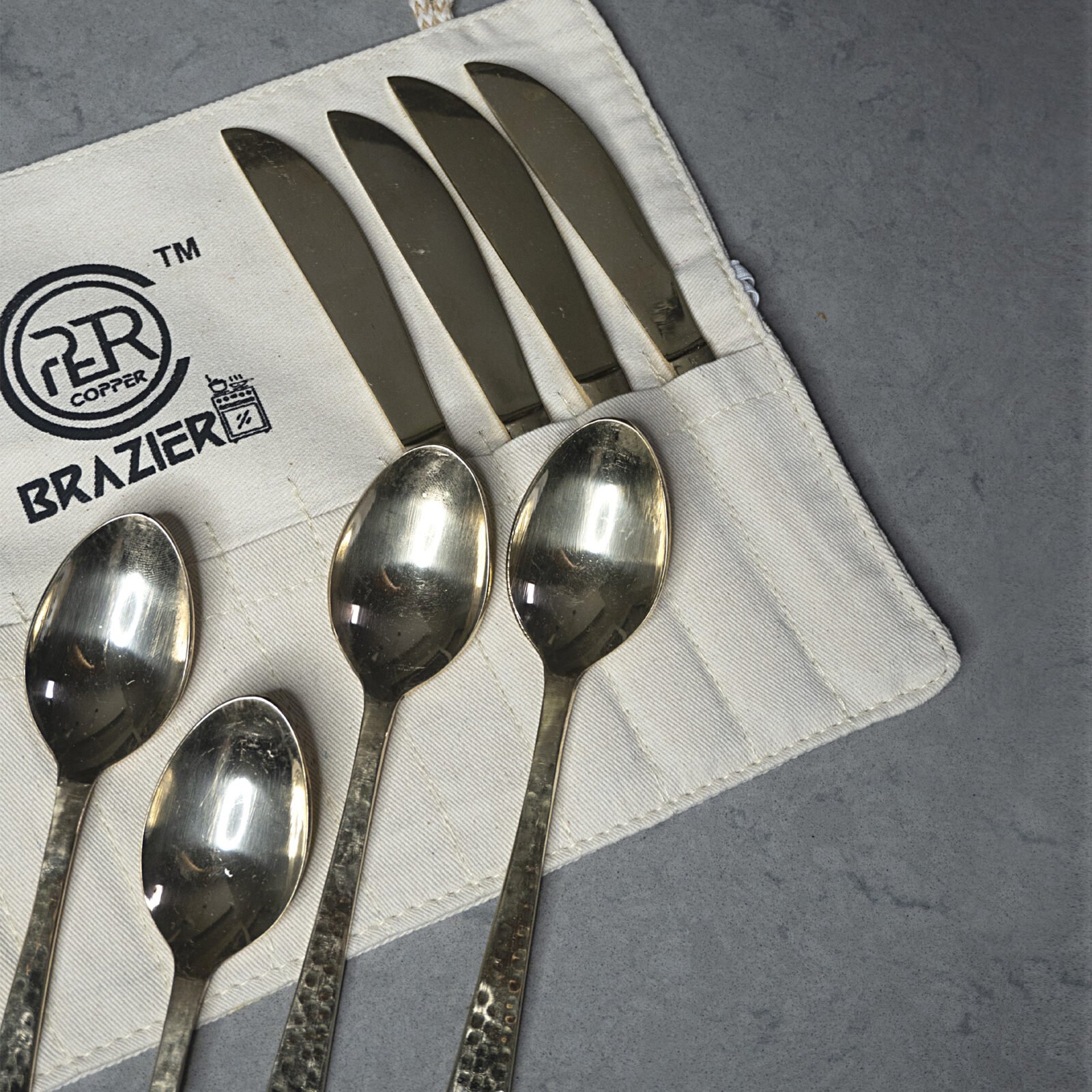 Premium Handcrafted Brass Cutlery Set