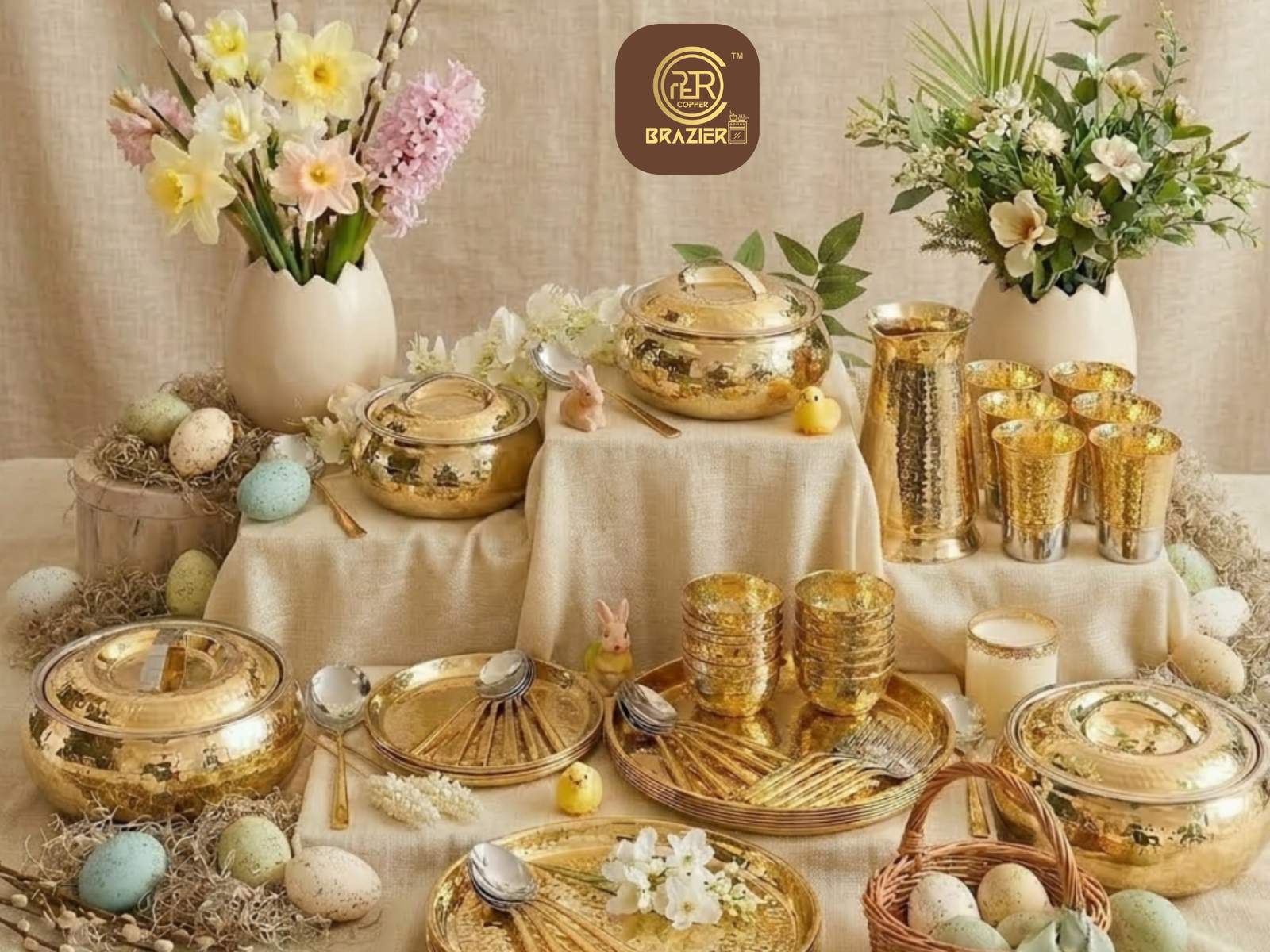 copper and brass cookware