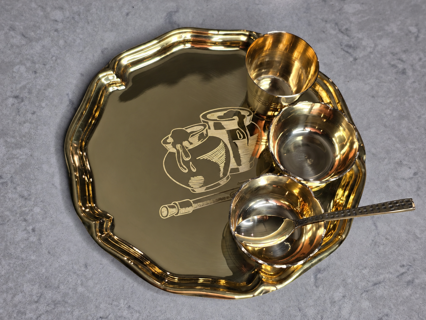 Ladoo Gopal Brass Thali Set, Laddu Gopal Thali Set Australia, Brass Bal Gopal Thali, Ladoo Gopal Pooja Set, Brass Bhog Thali, Laddu Gopal Brass Utensils, Krishna Pooja Thali, Brass Pooja Items Australia, Traditional Brass Thali Set