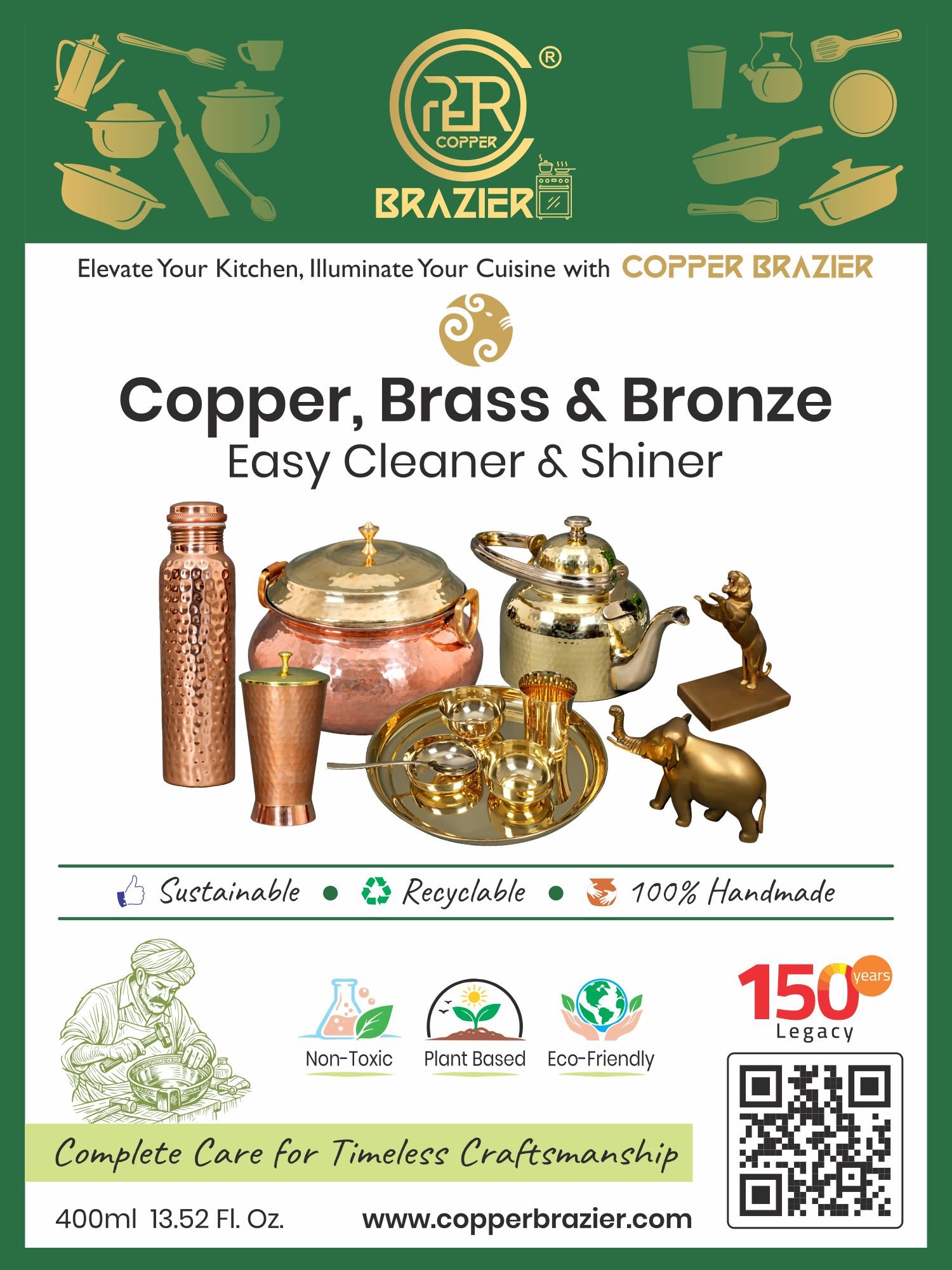 Copper Brazier - Copper & Brass Shiner